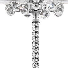 Load image into Gallery viewer, 63" Steel Three Light Candelabra Floor Lamp With Drum Shade - Silver White