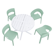 Load image into Gallery viewer, 4 Piece Set Of Modern Designed Single Chairs With Round Table