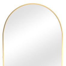 Load image into Gallery viewer, 71" Metal Arch Leaning Framed Full Length Mirror - Gold