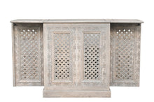 Load image into Gallery viewer, Solid Wood Carved Floral Bar Cabinet With Two Doors One Drawer (727847) - White