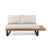 Load image into Gallery viewer, Sebastian - Hand Crafted 4 Piece Sofa Set With Water Resistant Cushions - Beige / Teak