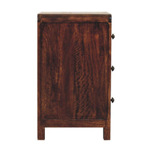 Load image into Gallery viewer, 24" Solid Wood Three Drawer Nightstand - Walnut