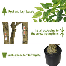 Load image into Gallery viewer, Artificial Banyan Tree With A Trunk And Lifelike Leaves, For Indoor And Outdoor Use - Green