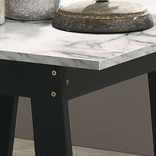 Load image into Gallery viewer, Kenzo - End Table With Faux Marble Top Finish - Black