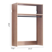 Load image into Gallery viewer, Devi - Wall Mounted Wood Closet System