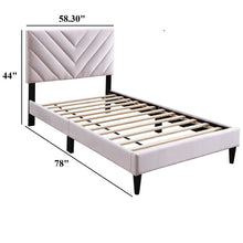 Load image into Gallery viewer, Bed Set With Adjustable Headboard