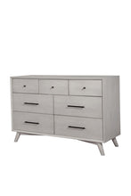 Load image into Gallery viewer, Solid Wood Seven Drawer Double Dresser - Gray
