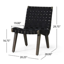 Load image into Gallery viewer, Lounge Chair With Stunning Rope Weave Design, (Set of 2) - Black
