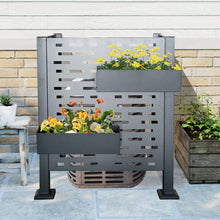 Load image into Gallery viewer, Air Conditioner Fence For Outdoor Units, Metal Privacy Fence Cover, Perfect To Conceal Air Conditioning Units, 3 Fence Panel