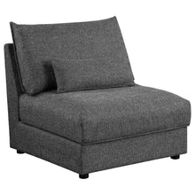 Load image into Gallery viewer, Wakefield - Upholstered Armless Slipper Chair - Black