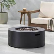 Load image into Gallery viewer, Round Iron Fire Pit With 40, 000 Btu