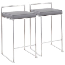 Load image into Gallery viewer, Fuji - Contemporary Elegant Stackable Counter Stool Set