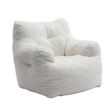 Load image into Gallery viewer, Soft Teddy Fabric Tufted Foam Bean Bag Chair With Teddy Fabric