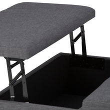 Load image into Gallery viewer, Ellis - Coffee Table Storage Ottoman Contemporary Design
