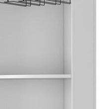 Load image into Gallery viewer, Wood Corner Bar Cabinet With Two Doors - White
