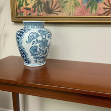 Load image into Gallery viewer, Floral Round Porcelain Jar (565446) - Light Blue / White