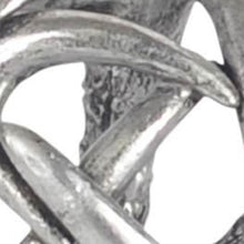 Load image into Gallery viewer, Faux Antler Decorative Orb - Antiqued Silver