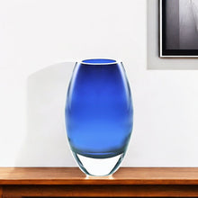 Load image into Gallery viewer, Oval Free Table Vase - Blue