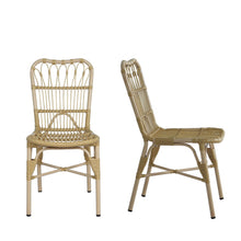 Load image into Gallery viewer, Outdoor Wicker Patio Dining Chairs Set With Durable Frame And Rattan Weave
