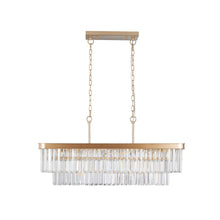 Load image into Gallery viewer, Metal Eleven Light Chandelier With Gold Shades - Gold