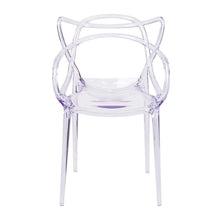 Load image into Gallery viewer, Acrylic Open Back Dining Arm Chair - Clear