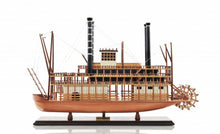 Load image into Gallery viewer, Hand Painted King of Mississippi Model Boat - Brown