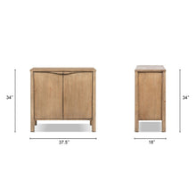 Load image into Gallery viewer, Nolan - 2 Door Accent Cabinet - Antique Brown