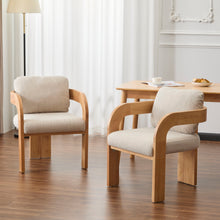 Load image into Gallery viewer, Dining Chairs With Pillow Back (Set of 2)