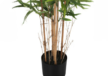 Load image into Gallery viewer, 50" Tall, Artificial Plant, Bamboo Tree, Indoor, Faux, Fake, Floor, Greenery, Potted, Decorative - Green / Black