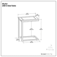 Load image into Gallery viewer, Skyler - C-Side Table - Walnut Brown
