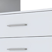 Load image into Gallery viewer, Four Drawer Dresser With Open Shelf - White