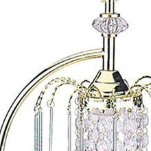 Load image into Gallery viewer, Metal Chandelier Faux Crystal Table Lamp - Gold