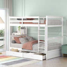 Load image into Gallery viewer, Bunk Bed With Ladders And 2 Storage Drawers