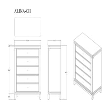 Load image into Gallery viewer, Adalid - Chest With LED Lighting - White