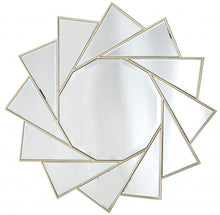 Load image into Gallery viewer, 35" Sunburst Metal Framed Accent Mirror - Gold