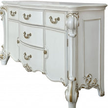 Load image into Gallery viewer, Solid And Manufactured Wood Five Drawer Triple Dresser - Pearl