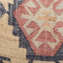 Load image into Gallery viewer, 26" Traditional Jute Southwestern Wingback Chair - Teal Blue