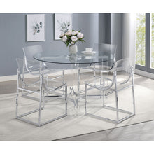 Load image into Gallery viewer, Uptown - 5 Piece Round Dining Set - Chrome