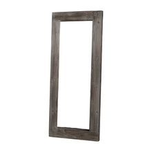 Load image into Gallery viewer, 58" Solid Wood Freestanding And Wall Mount Accent Mirror - Dark Brown