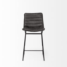 Load image into Gallery viewer, 37.8" Iron Counter Height Bar Chair - Black