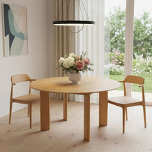 Load image into Gallery viewer, 59" Solid Wood Round Top Dining Table - Natural