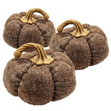 Load image into Gallery viewer, Pumpkin Ornament Decor For Holiday Harvest Festival Fall Festival & Thanksgiving (Set of 3)