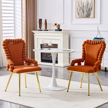 Load image into Gallery viewer, Puffy Bubble, Ball Chain Chair With Armrests For Dining Room (Set of 2)
