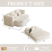 Load image into Gallery viewer, 2 In 1 Foldable Sofa Bed With Multi Functional Blanket