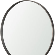 Load image into Gallery viewer, 38" Metal Round And Rectangle Framed Accent Mirror - Gunmetal