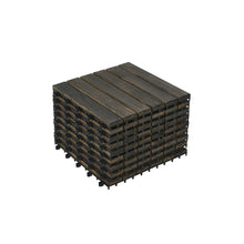 Load image into Gallery viewer, Acacia Hardwood Interlocking Deck Tiles, Striped Pattern