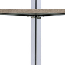 Load image into Gallery viewer, Four Tier Etagere Bookcase - Natural / Silver