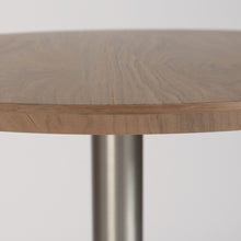 Load image into Gallery viewer, Metallic Rounded Steel Bar Table - Wood Brown And Silver