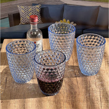 Load image into Gallery viewer, Leading Ware Diamond Cut Acrylic Glasses Drinking (Set of 4)