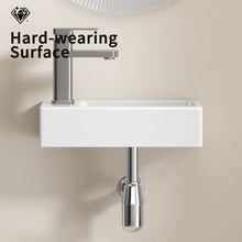Load image into Gallery viewer, Wall Mounted Bathroom Sink With Faucet And Drain